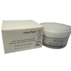BeautiControl Resurface Spa Multi-Acid Resurfacing Peel - 30 Pads NEW